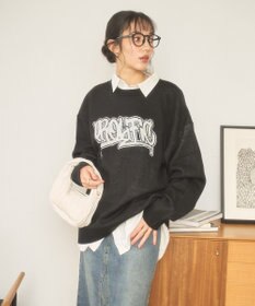 WEGO 【新色追加/ユニセックス着用ITEM/SMLサイズ展開】ジャガードグラフィックプルオーバー（LS）