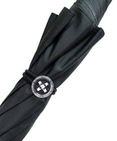 +RING UNISEX  プラスリング 雨傘（長）60cm BLU T1330 2重張り傘