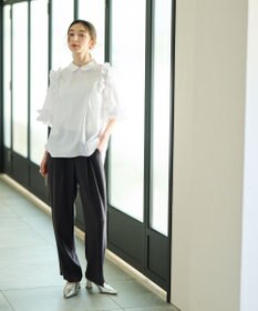 #Newans ロマンティックフリルディテールシャツ