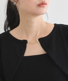 earth music&ecology ビット付きニットプルオーバー