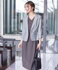 Tiaclasse 【洗える】ハイストレッチジョーゼットワンピース