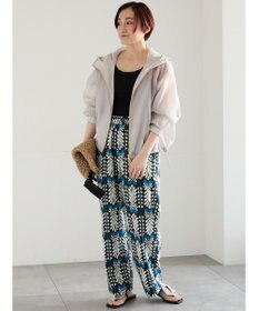 Te chichi ショートシアーフーディーブルゾン