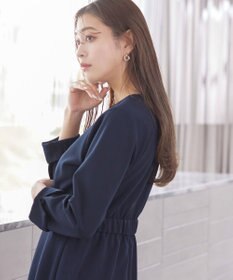 Tiaclasse 【洗える】ハイストレッチジョーゼットワンピース