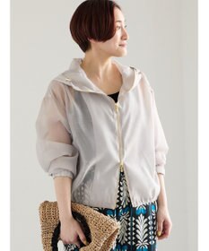 Te chichi ショートシアーフーディーブルゾン