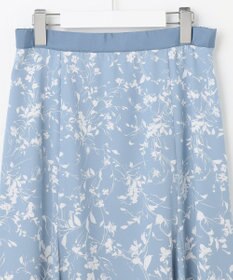 自由区 【XSサイズ～/洗える】グラデーションフラワープリントマーメイドライン スカート