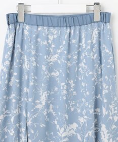 自由区 【XSサイズ～/洗える】グラデーションフラワープリントマーメイドライン スカート