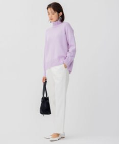 23区 L 【好評につき新色追加/CLASSY.1月号掲載】ウールカシミヤブレンド スタンドネック ニット