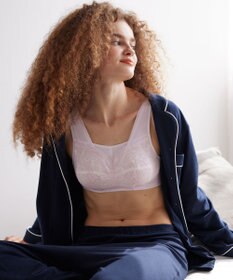 WACOAL 【ナイトアップブラ】 ノンワイヤーブラ 睡眠中のバストの不快感をやわらげる 寝汗の不快さを防ぐ ナイトブラ 夜用ブラ レディース BRA167 /ワコール