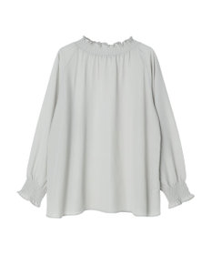 earth music&ecology シャーリングネックブラウス