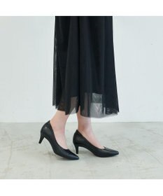 MODE ET JACOMO <carino>【レイン対応】ポインテッドトゥ パッド付きヒールパンプス