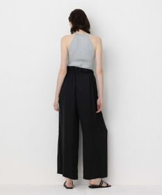 NAVE 【Nave・洗える/ウエストゴム】ヴィンテージサテン ワイドパンツ