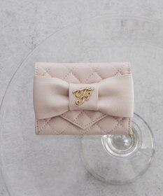 Maison de FLEUR キルティングFリボンウォレット