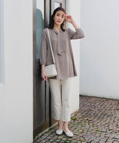 Tiaclasse 【洗える】ボウタイチュニック