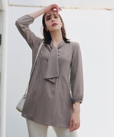 Tiaclasse 【洗える】ボウタイチュニック