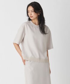 ICB 【新色追加・洗える】 FluidBackSatin Tブラウス