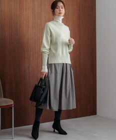 組曲 コットンカシミヤ混 クルーネックニット