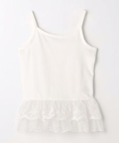 ANY KIDS 【洗濯機可能/吸汗速乾】裾レース ドライタッチ キャミソール