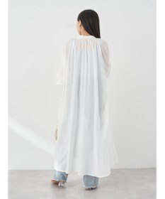 earth music&ecology コットンボイルギャザーワンピース