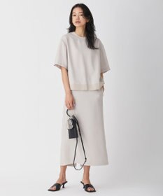 ICB 【新色追加・洗える】 FluidBackSatin Tブラウス