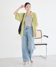 earth music&ecology ランダムプリーツシャツ