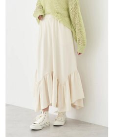 earth music&ecology ウラケ裾フリルスカート