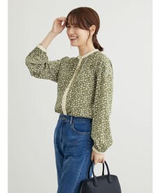 Green Parks ・ＥＬＥＮＣＡＲＥ　ＤＵＥコバナパイピングブラウス