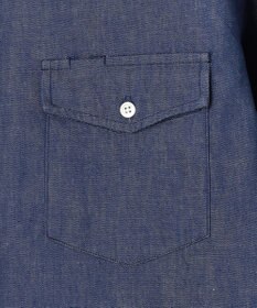 J.PRESS MEN デニムルックツイルシャツ/B.D