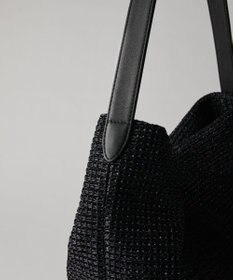 russet ナイロンラフィアワンショルダーバッグ(CE-1714)