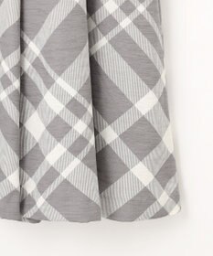 自由区 L 【洗える】スラブチェックプリント スカート