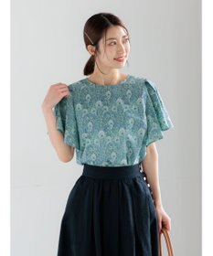 Te chichi 【LIBERTY FABRICS】フレアスリーブブラウス