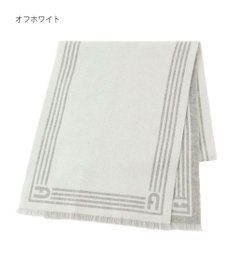 MOONBAT FURLA ウール100%リバーシブルジャカードマフラー/幅40cm