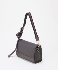 TOPKAPI 【TREASURE TOPKAPI】ナイロン ストライプ ベルト フラップ ショルダー バッグ