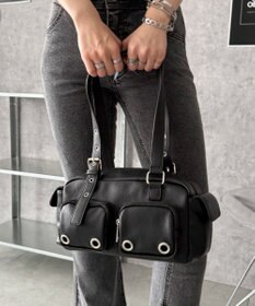WEGO アイレットデザインボストンバッグ