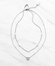 TOCCA DAHLIA LAYERED NECKLACE 淡水パール レイヤード ネックレス