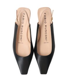 INTER-CHAUSSURES 【FABIO RUSCONI】スクエアトウバックバンドパンプス
