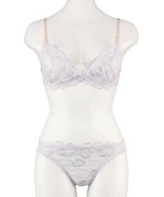 San-ai Resort（三愛水着楽園） 【WEB限定】【プチプラブラセット】純欲カラーヌーディーレーシーストリングブラ＆ショーツセット 【northerly】