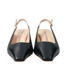 INTER-CHAUSSURES 【FABIO RUSCONI】スクエアトウバックバンドパンプス