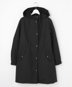 J.PRESS LADIES 【2way】スパンライクナイロンタッサー フーデッド コート