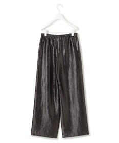 ICB 【洗える】 ブライトカールマイヤー ワイドストレートパンツ