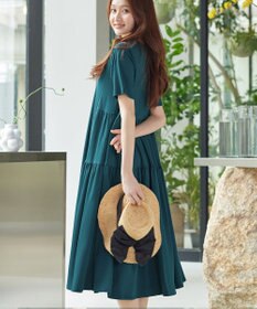 Tiaclasse 「サマさまカットソー」サイドティアードワンピース