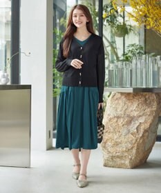 Tiaclasse 「サマさまカットソー」サイドティアードワンピース