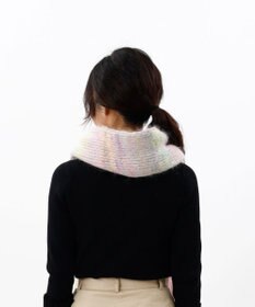 AURORA 【 LANVIN en Bleu （ランバン オン ブルー）】モコモコロングニットマフラー(WASH)