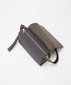 TOPKAPI 【TREASURE TOPKAPI】ナイロン ストライプ ベルト フラップ ショルダー バッグ