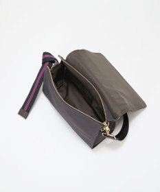 TOPKAPI 【TREASURE TOPKAPI】ナイロン ストライプ ベルト フラップ ショルダー バッグ