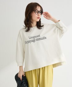 Green Parks 七分袖ロゴ裏毛プルオーバー