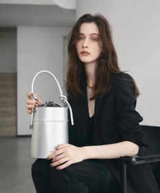 TOPKAPI 【TREASURE TOPKAPI】フェイクレザー バケツ 巾着 ショルダー バッグ