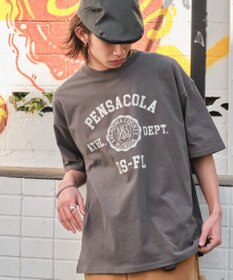WEGO 【ユニセックス着用ITEM/SMLサイズ展開】ヴィンテージライクグラフィックT（SS）
