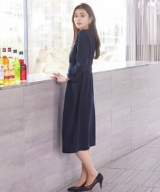 Tiaclasse 【洗える】ハイストレッチジョーゼットワンピース