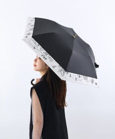 AURORA Beaurance （ビューランス） 切継ぎ刺繍晴雨兼用パラソル（2段折り畳み・トップフラット）