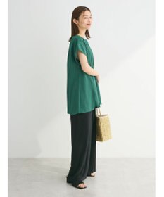 Green Parks セルフカットプリーツワイドパンツ